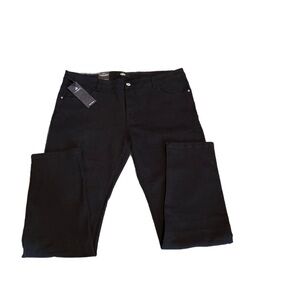 Classic Black Men's Straight Jeans